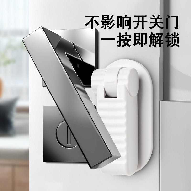 Door Handle Safety Lock, No-Drill Fixed Lock, Baby and Child Pet Anti-Opening, Anti-Pinch Safety Protection Lock - image 4