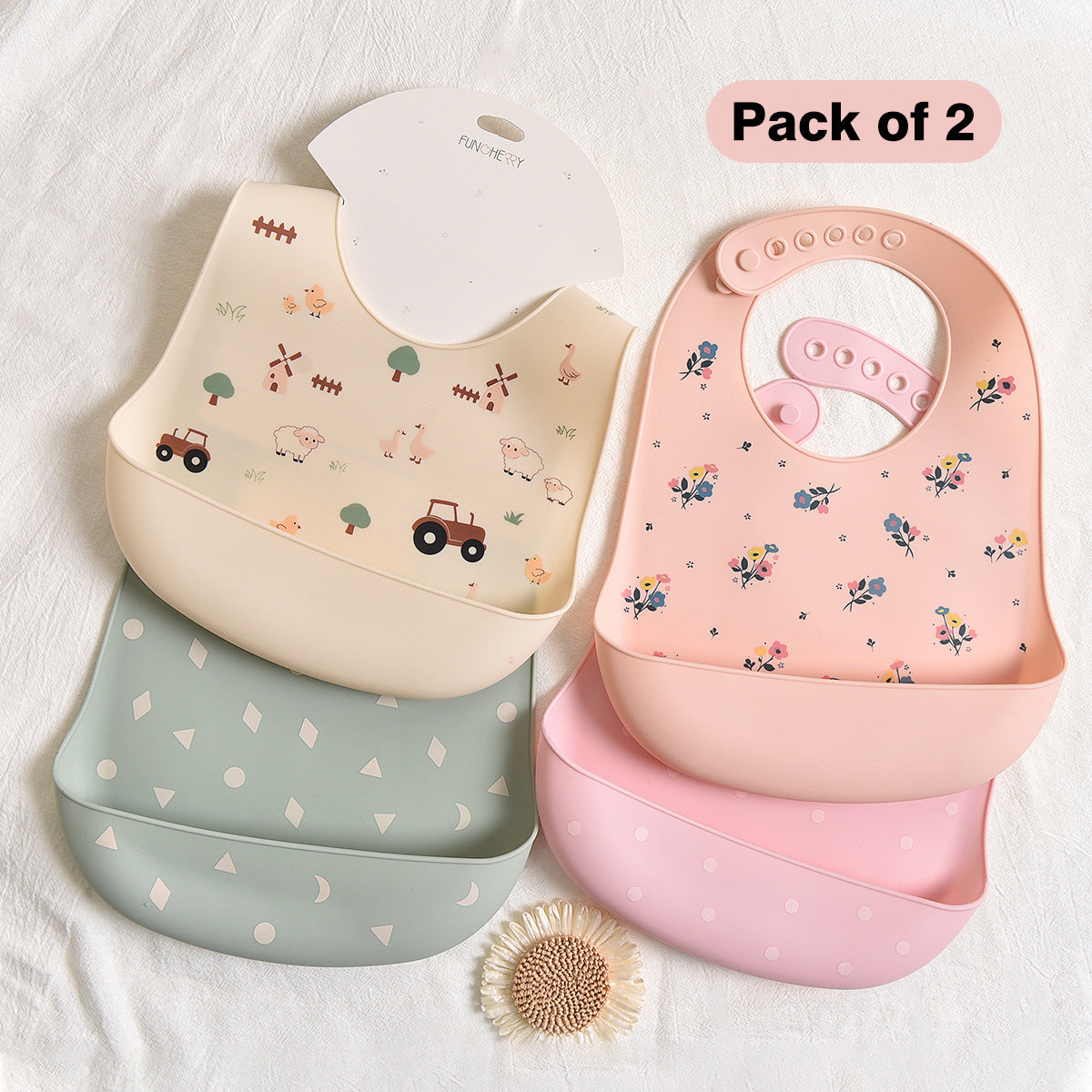 Children's Silicone Bibs, Baby 3D Bibs, Waterproof and Washable Feeding Bibs, Ultra-Soft Drool Bibs, Cartoon Wholesale - image 1