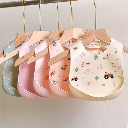 Children's Silicone Bibs, Baby 3D Bibs, Waterproof and Washable Feeding Bibs, Ultra-Soft Drool Bibs, Cartoon Wholesale - image 3