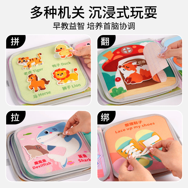 0-1 Year Old Baby Early Education Tear-Resistant Cloth Book, Chewable and Washable Enlightenment Baby Toy - image 2