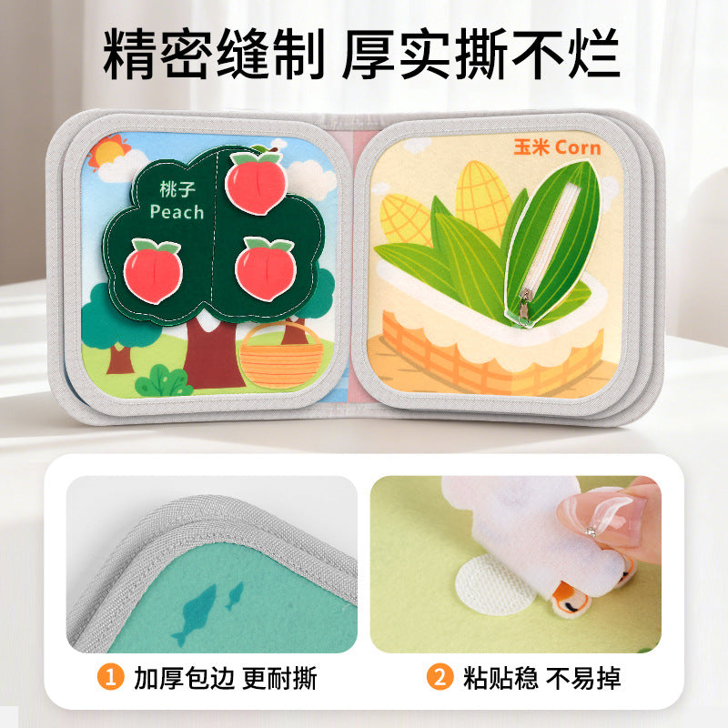 0-1 Year Old Baby Early Education Tear-Resistant Cloth Book, Chewable and Washable Enlightenment Baby Toy - image 4