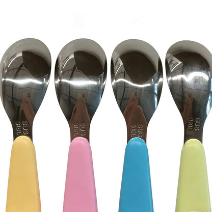 316L Stainless Steel Spoon for Babies, Training Spoon for Children, Toddler Feeding Spoon, Supplementary Food Spoon, Feeding Spoon - image 2