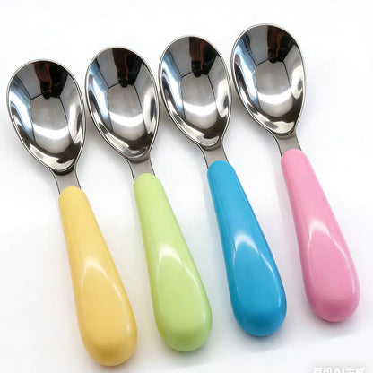 316L Stainless Steel Spoon for Babies, Training Spoon for Children, Toddler Feeding Spoon, Supplementary Food Spoon, Feeding Spoon - image 4