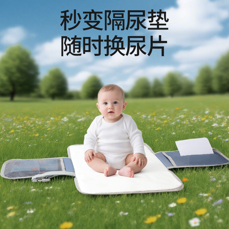 Newborn Baby Portable Diaper Changing Pad Foldable Diaper Pad Bag Multifunctional Baby Changing Table Diaper Pad - image 2