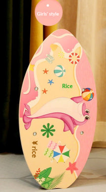Wooden Balance Board Felt Solid Wood Seesaw Kids Play Wooden