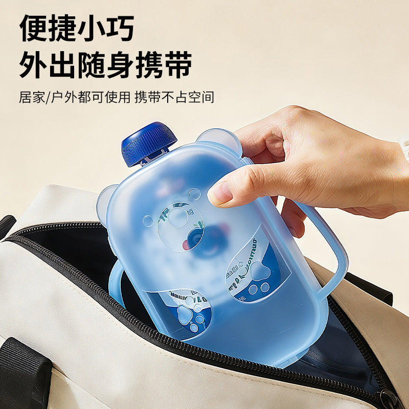Squeeze Pouch Holder Bear-Shaped Baby Anti-Squeeze Fruit Puree Box Baby Food Feeding Gadget - image 4