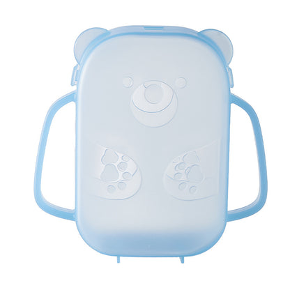 Squeeze Pouch Holder Bear-Shaped Baby Anti-Squeeze Fruit Puree Box Baby Food Feeding Gadget - image 5