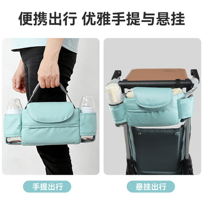 Cross-Border Baby Stroller Storage Bag, Waterproof, Large Capacity, Universal and Convenient Storage Bag, Baby Stroller Hanging Bag - image 2