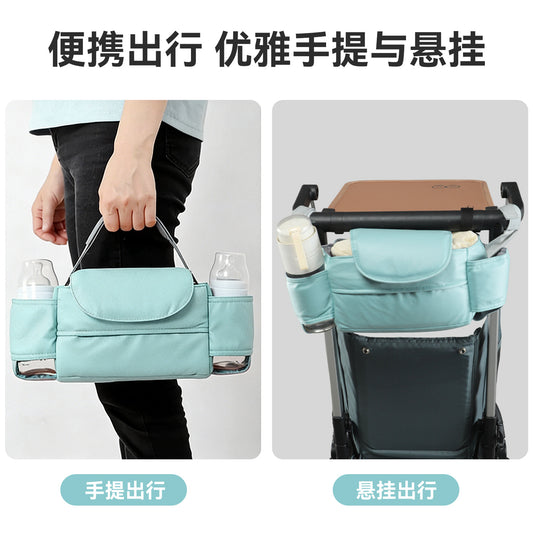 Cross-Border Baby Stroller Storage Bag, Waterproof, Large Capacity, Universal and Convenient Storage Bag, Baby Stroller Hanging Bag - image 2