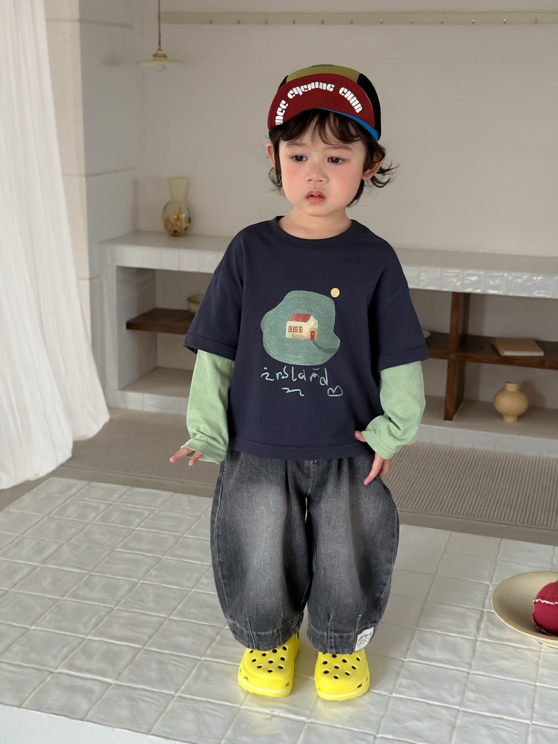 Boys' Two-Piece T-Shirt and Jeans Set 2026 New Children's Clothing Autumn Korean Style Kids' Wear Baby Autumn Outfit - image 5