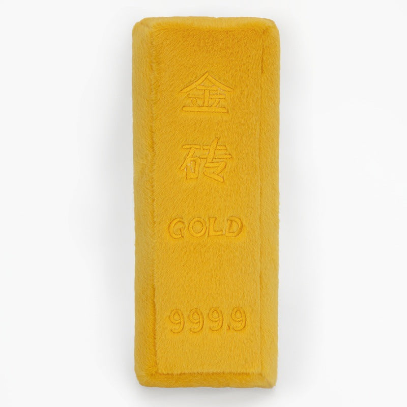 Cross-Border Imitation Gold Brick Pillow Plush Toy Creative Fake Gold Bar Doll Stuffed Toy Home Decoration Prop - image 5