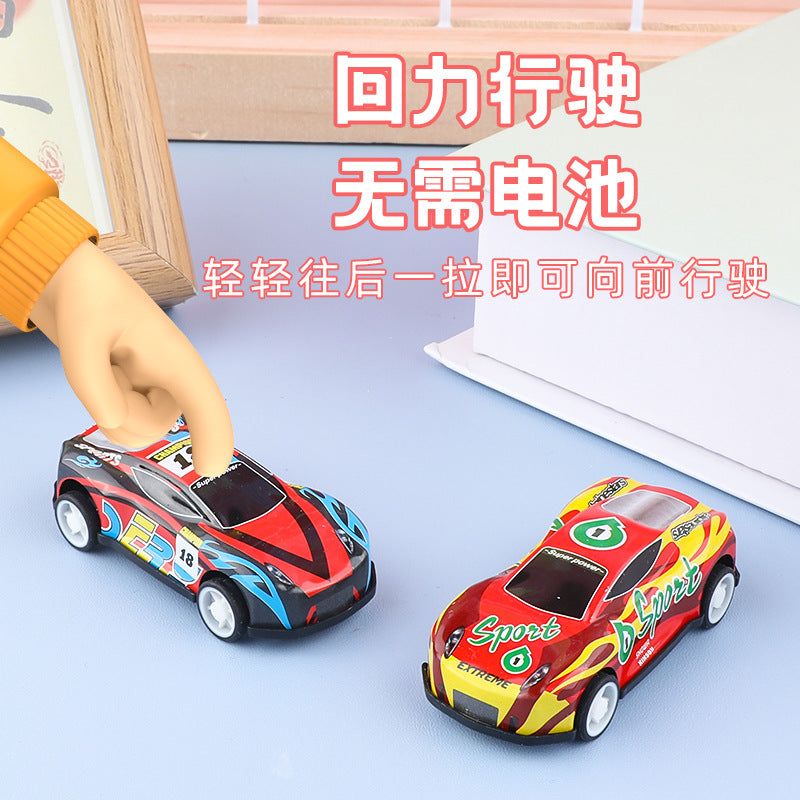 Mini Metal Racing Cars, Tin Cars, Children's Pull-Back Sports Cars, Various Styles of Realistic Cartoon Toy Cars, Model Cars Wholesale - image 2