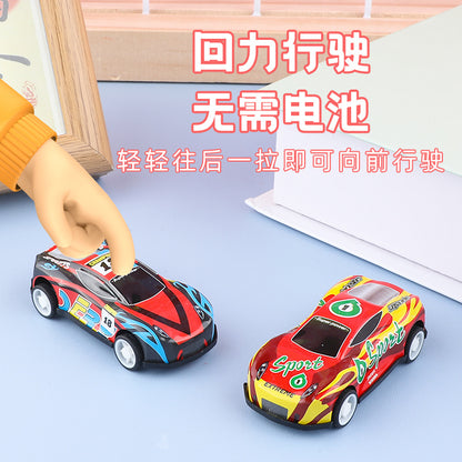 Mini Metal Racing Cars, Tin Cars, Children's Pull-Back Sports Cars, Various Styles of Realistic Cartoon Toy Cars, Model Cars Wholesale - image 2