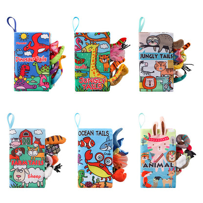 Aipinqi Kidsren's Tail Cloth Book Educational Toy That Cannot Be Torn Apart Baby Cloth Book with Sound Paper Enlightenment Book Early Education Toy - image 5