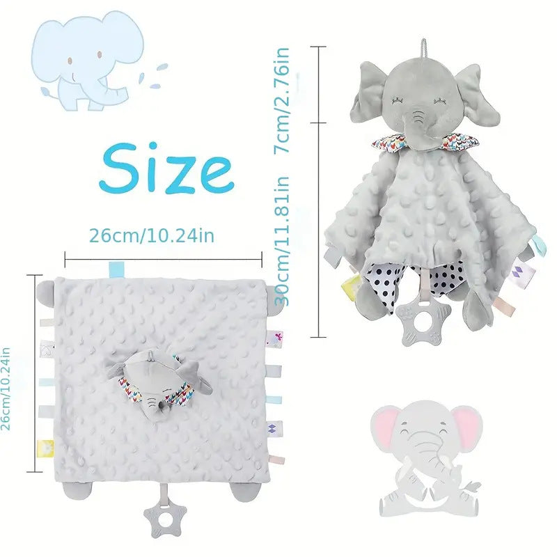 Baby Animal Comfort Towel, Soothing Doll, Sleeping Companion, Baby Comfort Towel, Toy, Handkerchief, Saliva Towel - image 5