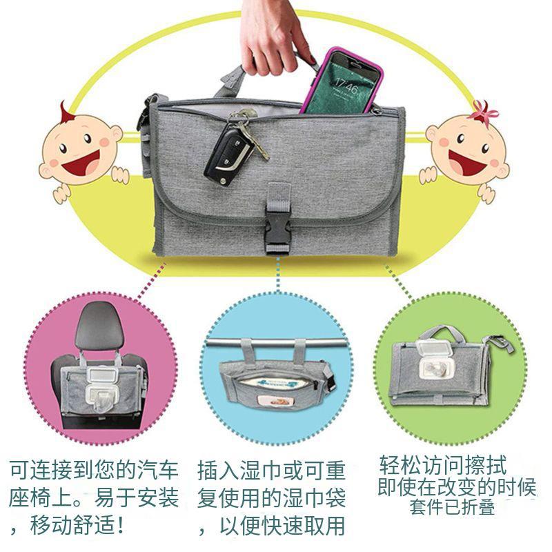 Foldable Baby Diaper Changing Pad Waterproof Diaper Table Portable Diaper Changing Mat for Stroller Hanging Diaper Pad in Stock - image 4