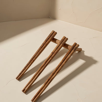 Children's training chopsticks described as double-ended, with wood and PPSU styles - view 4