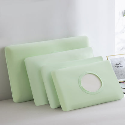 Slow Rebound Memory Pillowcase, Cooling Pillowcase, Ice Silk Pillowcase, Maternal and Infant Grade Universal Single-Pack Summer Cooling Air-Conditioned Pillowca - image 2