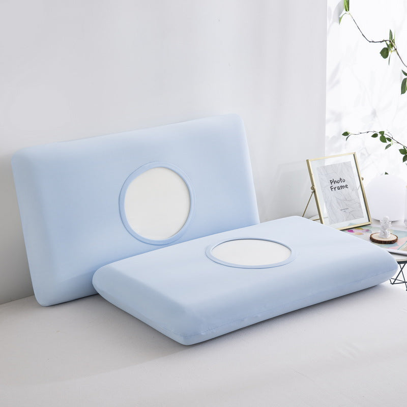 Slow Rebound Memory Pillowcase, Cooling Pillowcase, Ice Silk Pillowcase, Maternal and Infant Grade Universal Single-Pack Summer Cooling Air-Conditioned Pillowca - image 4