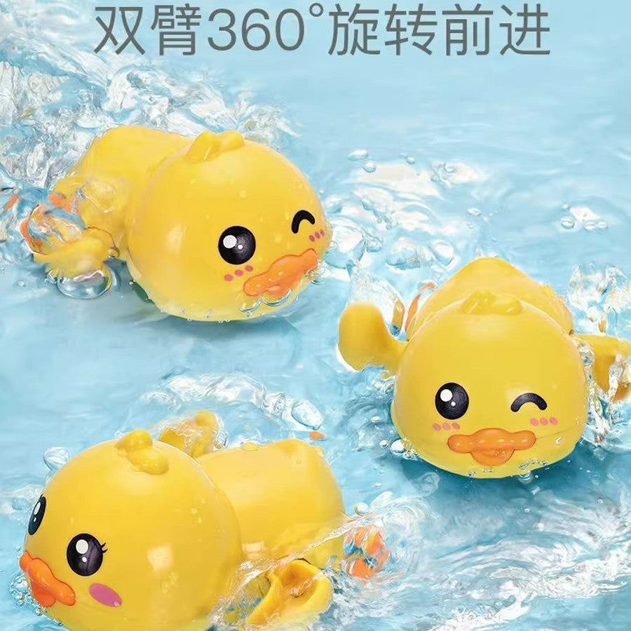 Baby Bath Toys, Kidsren's Water Play Ducks, Baby Yellow Ducks, Bathing and Swimming Wind-Up Toys for Boys and Girls - image 1