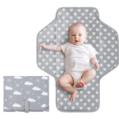 Baby Portable Diaper Pad, Mother and Baby Changing Travel Mat, Lightweight Foldable Diaper Pad, Easy to Wipe, Waterproof Fabric - image 1