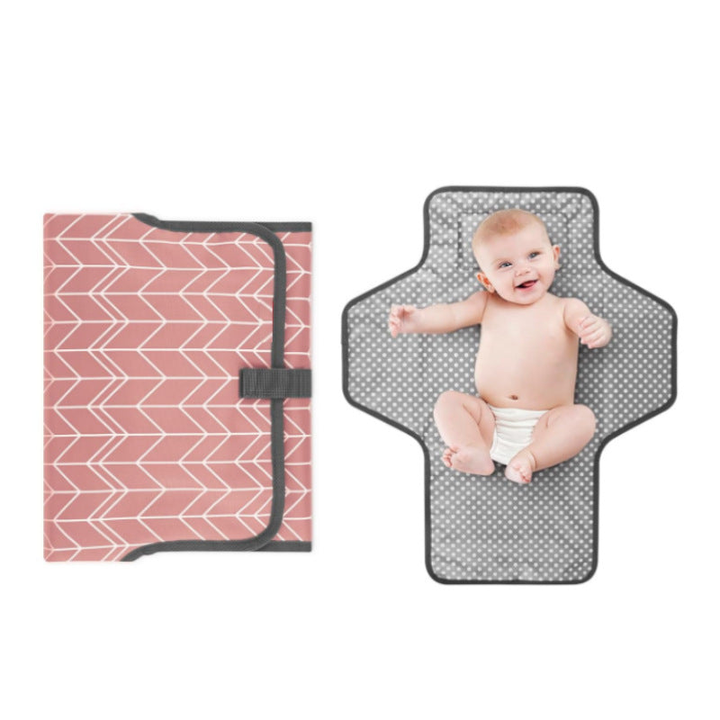Baby Portable Diaper Pad, Mother and Baby Changing Travel Mat, Lightweight Foldable Diaper Pad, Easy to Wipe, Waterproof Fabric - image 4