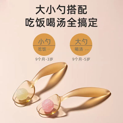 Baby Learning to Eat Training Short-Handle Ppsu Twist Spoon Learning Feeding Spoon Children's Tableware Bendable Elbow Spoon - image 3
