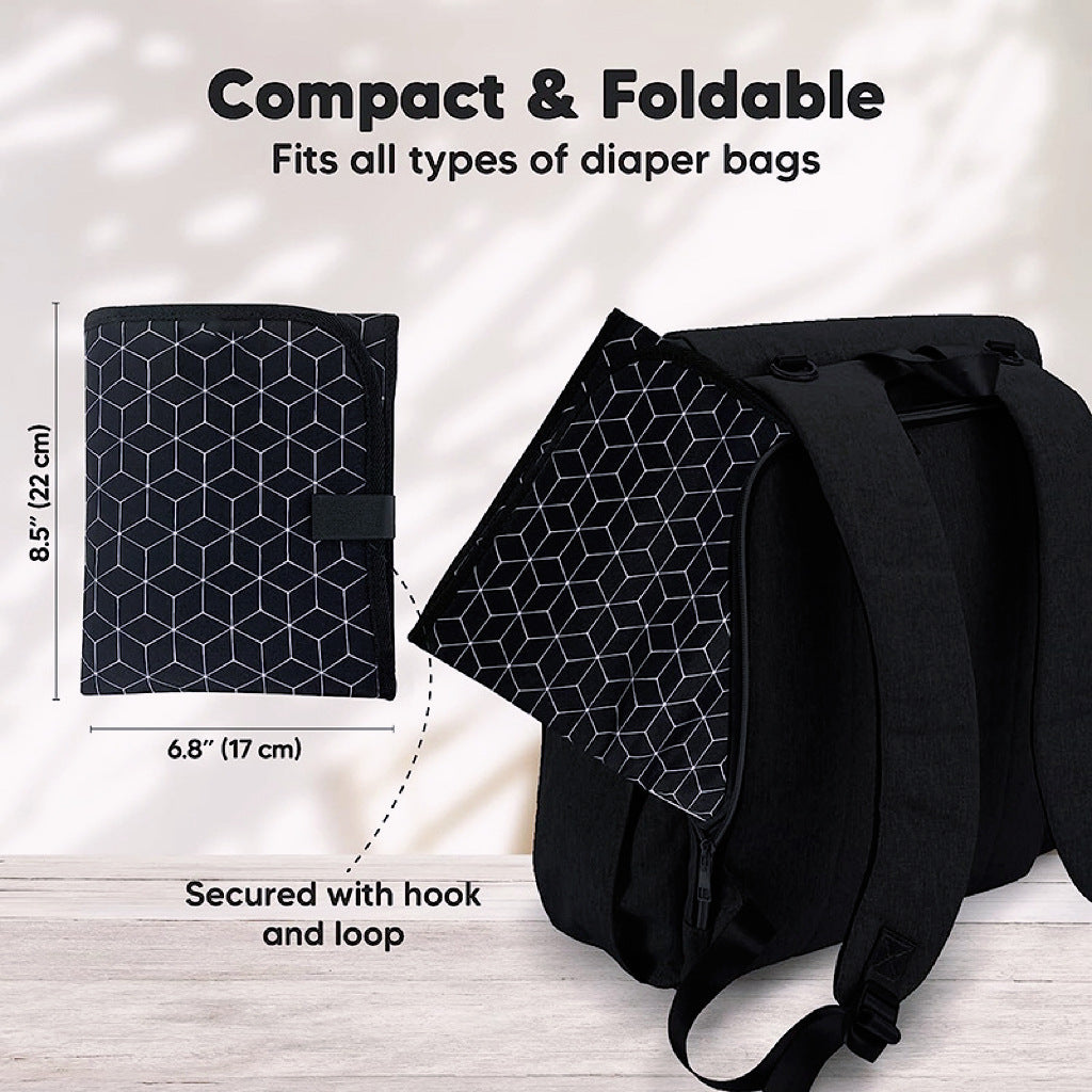 Baby Portable Diaper Pad, Mother and Baby Changing Travel Mat, Lightweight Foldable Diaper Pad, Easy to Wipe, Waterproof Fabric - image 2