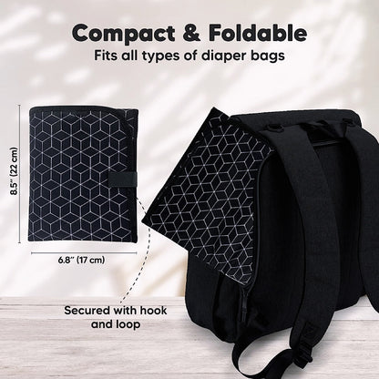 Baby Portable Diaper Pad, Mother and Baby Changing Travel Mat, Lightweight Foldable Diaper Pad, Easy to Wipe, Waterproof Fabric - image 2