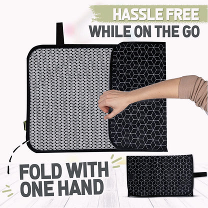 Baby Portable Diaper Pad, Mother and Baby Changing Travel Mat, Lightweight Foldable Diaper Pad, Easy to Wipe, Waterproof Fabric - image 3