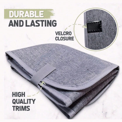 Baby Portable Diaper Pad, Mother and Baby Changing Travel Mat, Lightweight Foldable Diaper Pad, Easy to Wipe, Waterproof Fabric - image 5