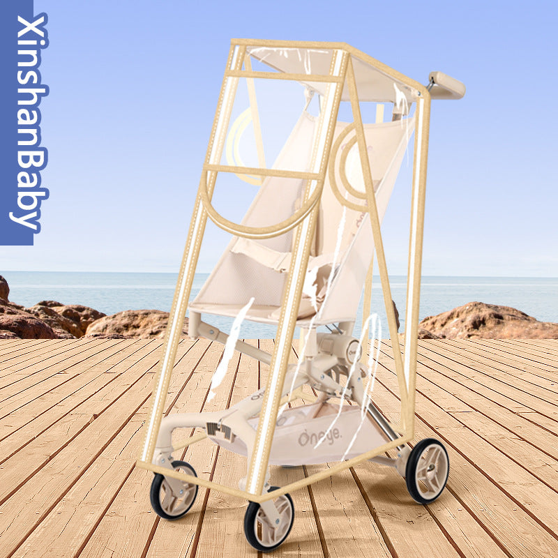 Baby Stroller Rain Cover, Stroller Rain Curtain, Windproof Cover with Zipper, Dustproof, Model T2 - image 1