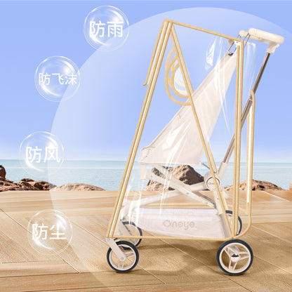 Baby Stroller Rain Cover, Stroller Rain Curtain, Windproof Cover with Zipper, Dustproof, Model T2 - image 2
