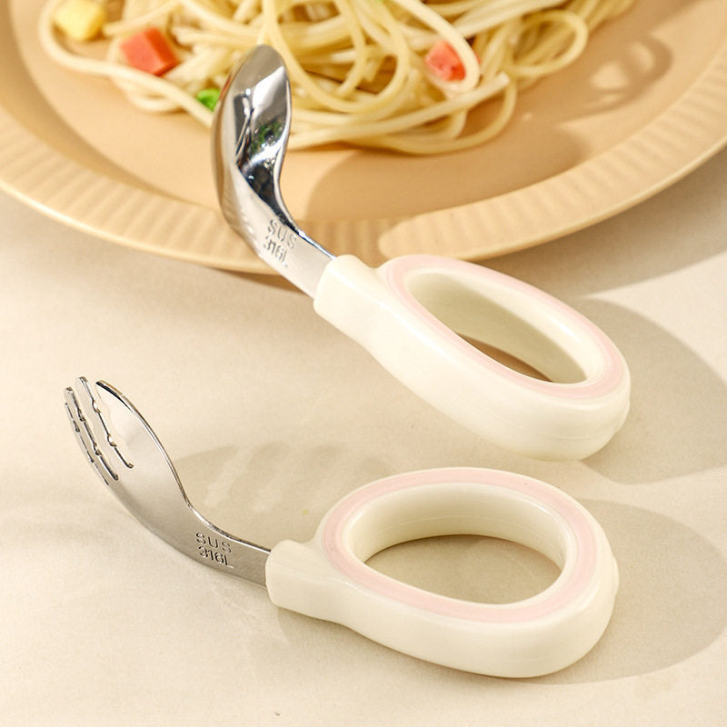 Baby Spoon, Infant Learning to Eat, Training for Independent Eating, Complementary Food Spoon, Children's Fork and Spoon Portable Set, Baby Spoon - image 4