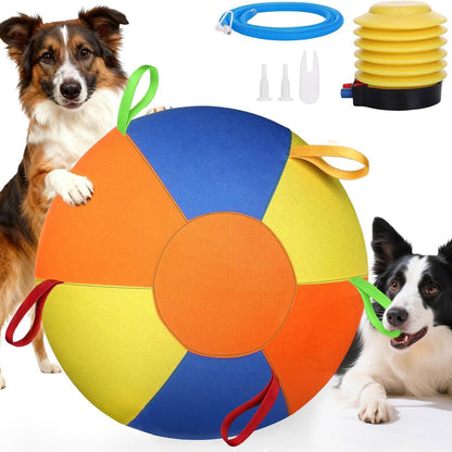 Reinforced Version of the Durable Solid-Color Polyester Inflatable Training and Exercise Toy Ball for Sheep, Horses, and Dogs - image 3