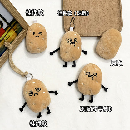 Original Cute and Quirky Little Potato Doll Pendant Creative Keychain Plush Toy Backpack Decoration Couple Pendant - image 2
