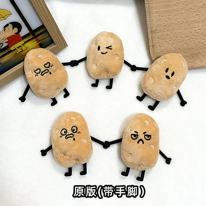 Original Cute and Quirky Little Potato Doll Pendant Creative Keychain Plush Toy Backpack Decoration Couple Pendant - image 3