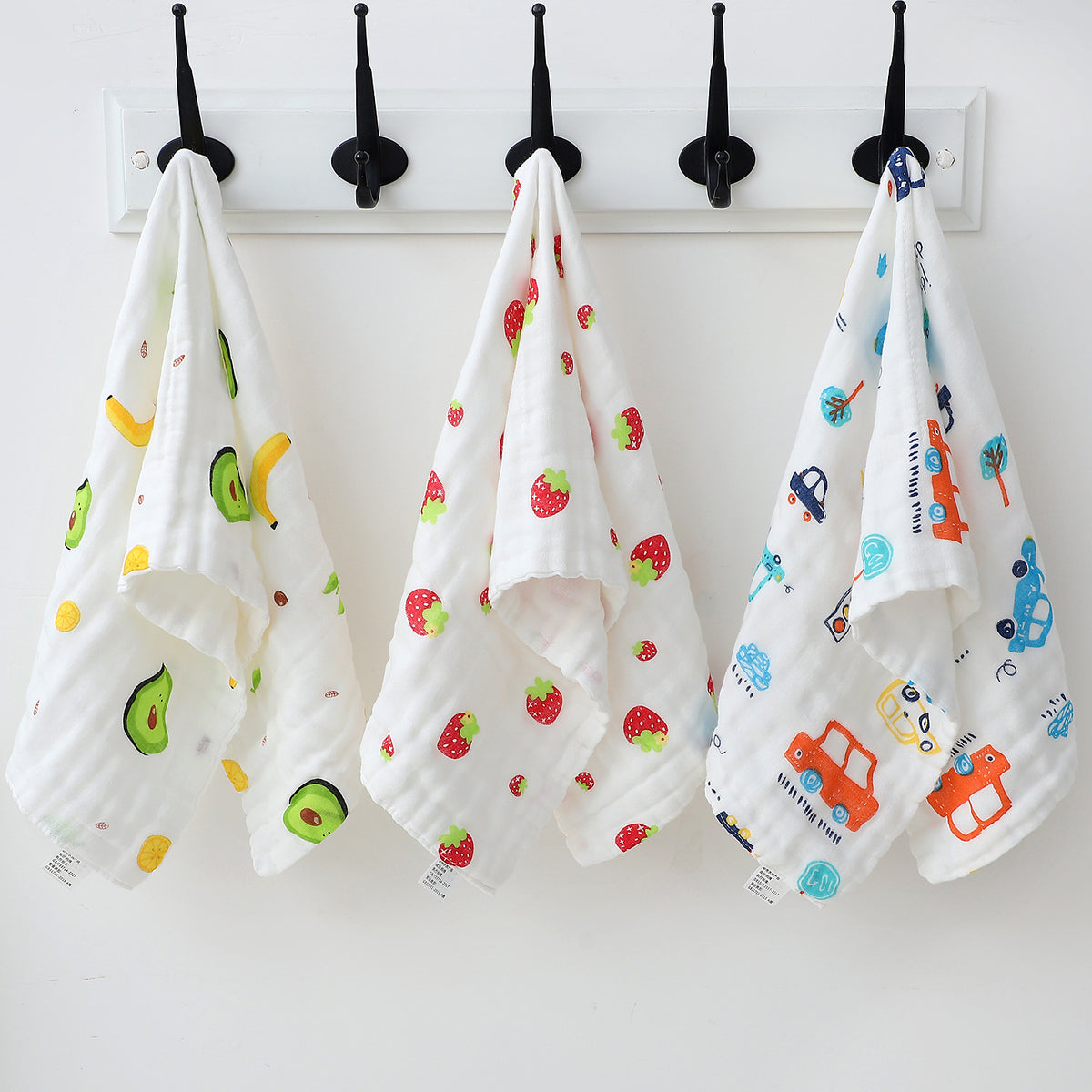 Children's Gauze Face Towel, Baby Square Towel, Class a Saliva Towel, All-Cotton Wholesale, Soft Pure Cotton Six-Layer Face Towel - image 2