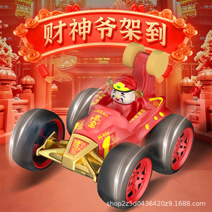New Festive Remote-Controlled Stunt Dump Truck with Sound and Light, Chinese Style Creative Gift Toy Wholesale and Dropshipping for Market Stalls - image 2