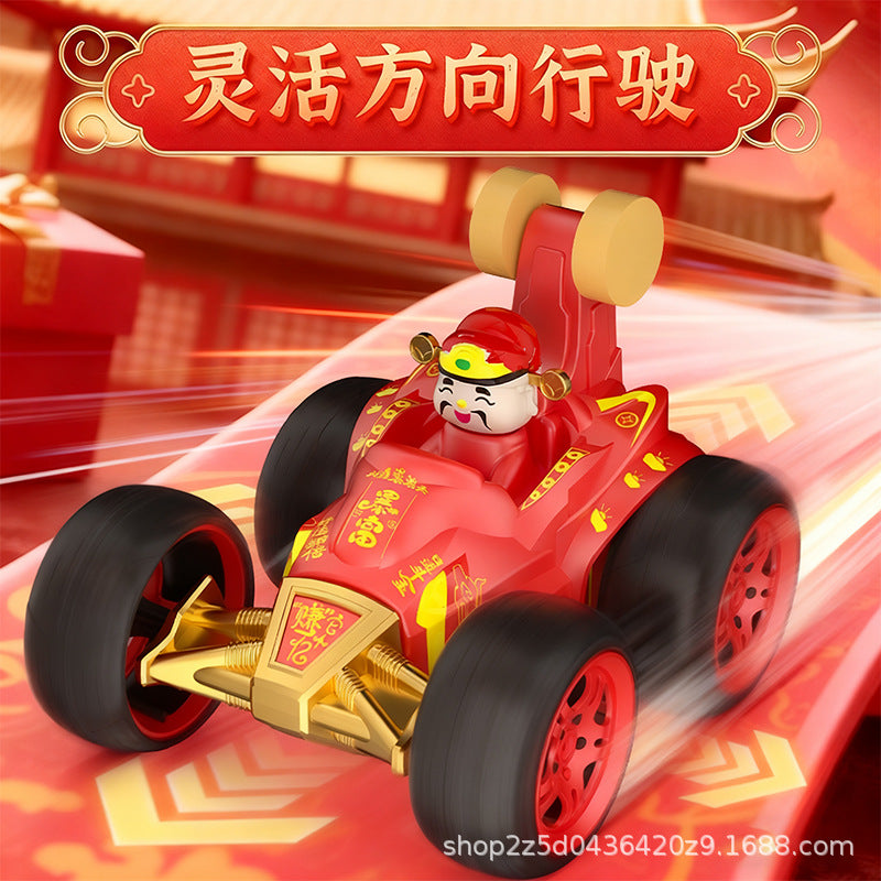 New Festive Remote-Controlled Stunt Dump Truck with Sound and Light, Chinese Style Creative Gift Toy Wholesale and Dropshipping for Market Stalls - image 4