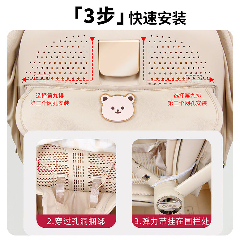 Suitable for Maruya T9 Baby Stroller, Special Leather Hanging Bag, Maruya T6 Storage Bag, Waterproof Large-Capacity Storage Bag Accessories - image 4