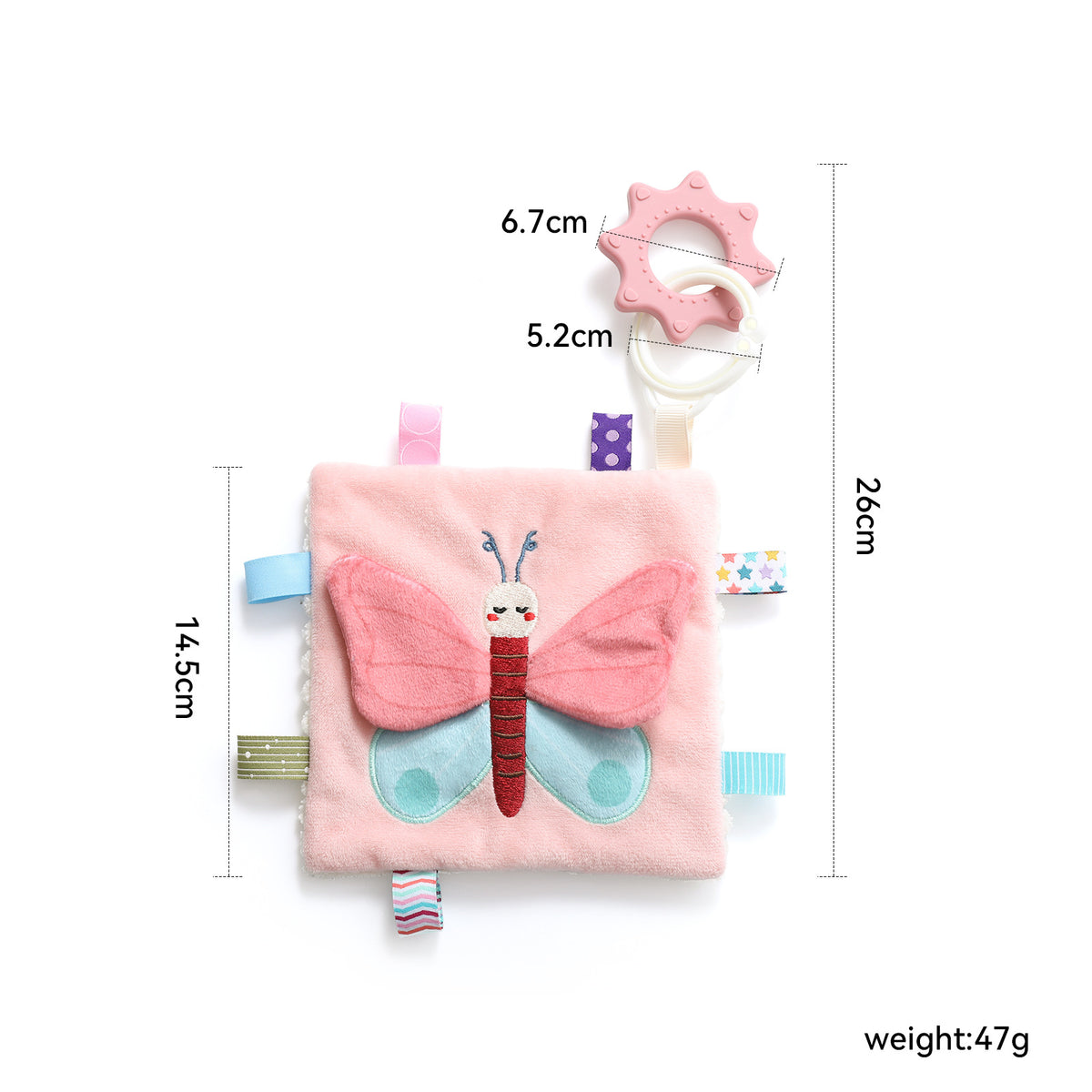 Multifunctional Children's Animal Comfort Towel Montessori Tear-Resistant Baby Early Education Toy Sensory Training Comfort Handkerchief - image 3