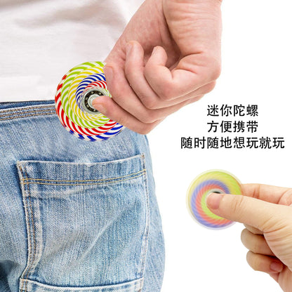 Amazon's New Mandala Graffiti Creative Fingertip Spinner Colorful Small Spinner Stress Relief Toy Small Gift Wholesale - image 2