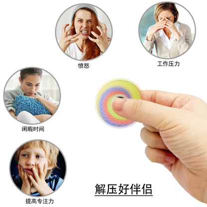 Amazon's New Mandala Graffiti Creative Fingertip Spinner Colorful Small Spinner Stress Relief Toy Small Gift Wholesale - image 3