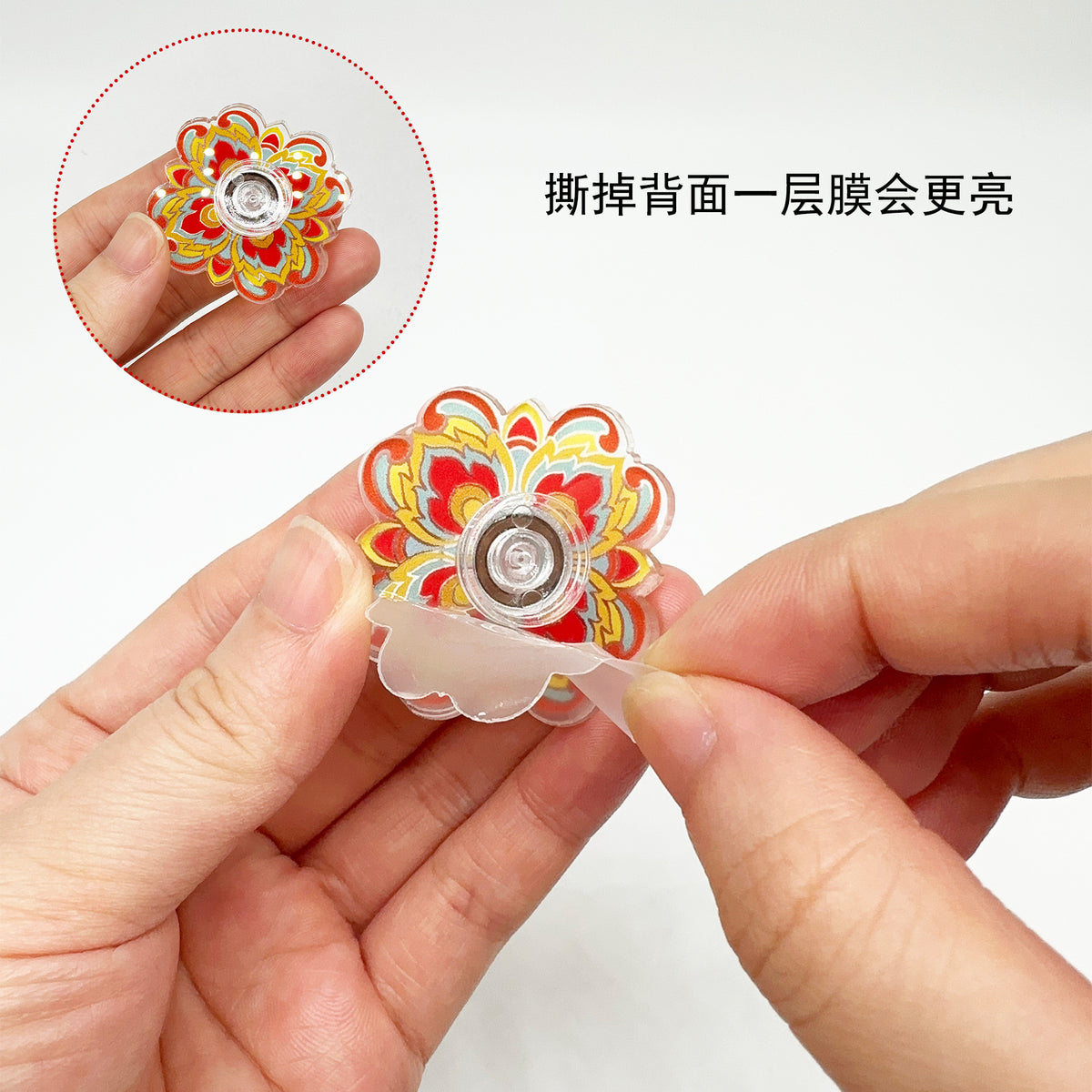 Amazon's New Mandala Graffiti Creative Fingertip Spinner Colorful Small Spinner Stress Relief Toy Small Gift Wholesale - image 4