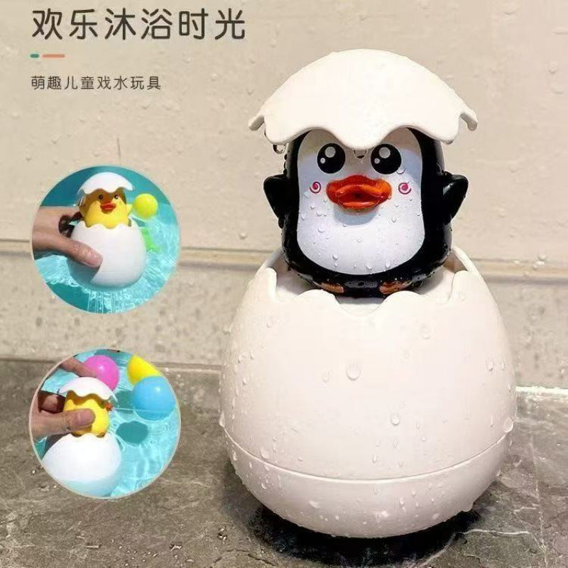 【】Internet-Famous Baby Water Toys Bathroom Water-Spraying Dinosaur Egg Baby Bath Water Gun Sprinkler Bathtub - image 3