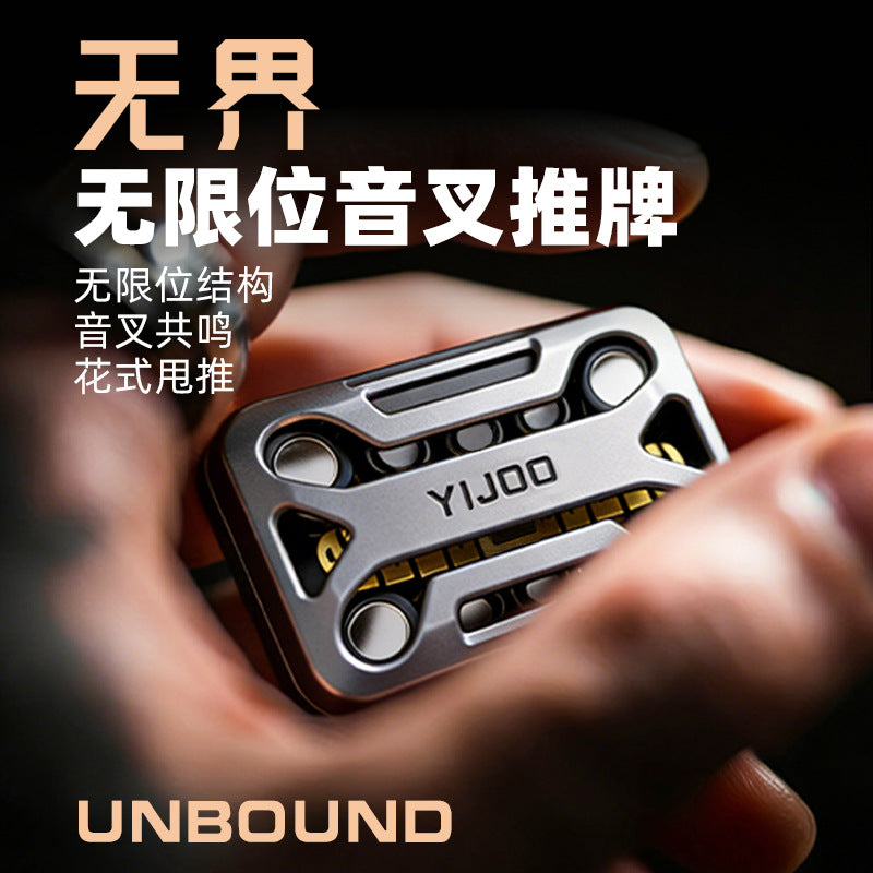 Limitless Infinite Slide Fidget Spinner Edc Snap Coin Stress Relief Toy Metal Trendy Stress Relief Gadget - image 1