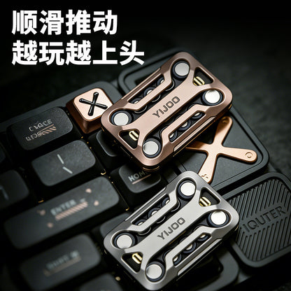 Limitless Infinite Slide Fidget Spinner Edc Snap Coin Stress Relief Toy Metal Trendy Stress Relief Gadget - image 4