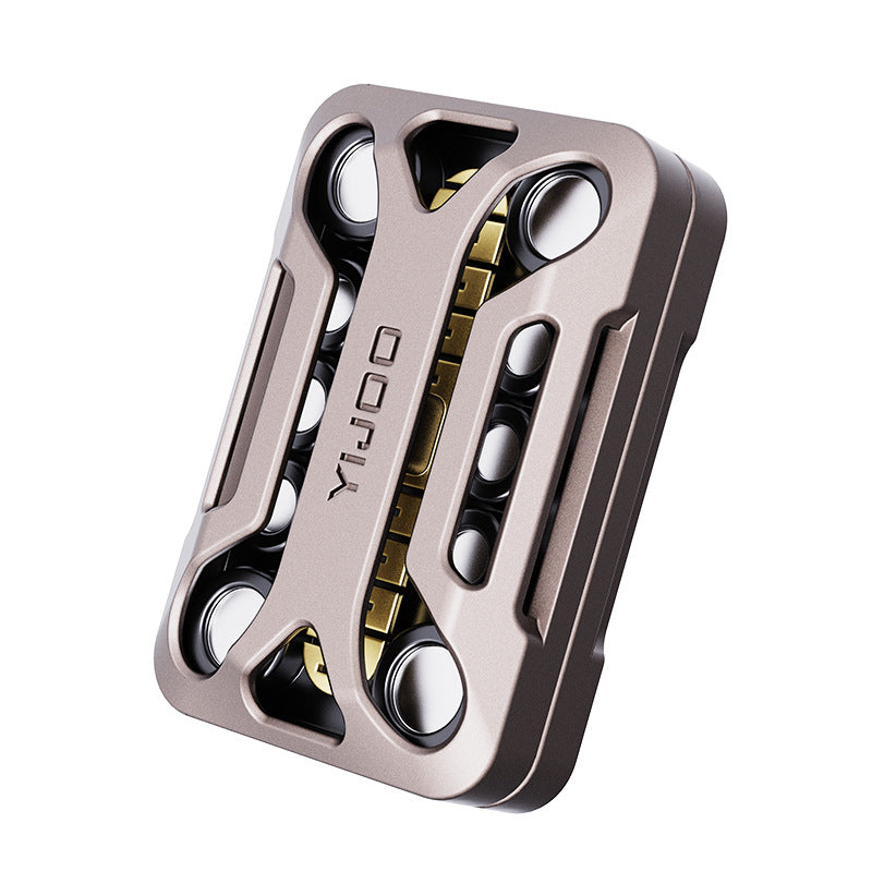 Limitless Infinite Slide Fidget Spinner Edc Snap Coin Stress Relief Toy Metal Trendy Stress Relief Gadget - image 5