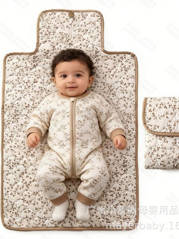 Popular Shell-Patterned Diaper Changing Pad, Mattress, Diaper Replacement Pad, Portable Foldable Pad for Home Use and Travel, Fresh and Clean - image 3